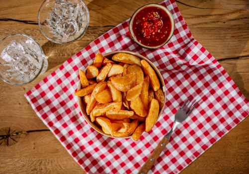 Chili-Honig Dip mit Country Wedges Klassisch-Pikant