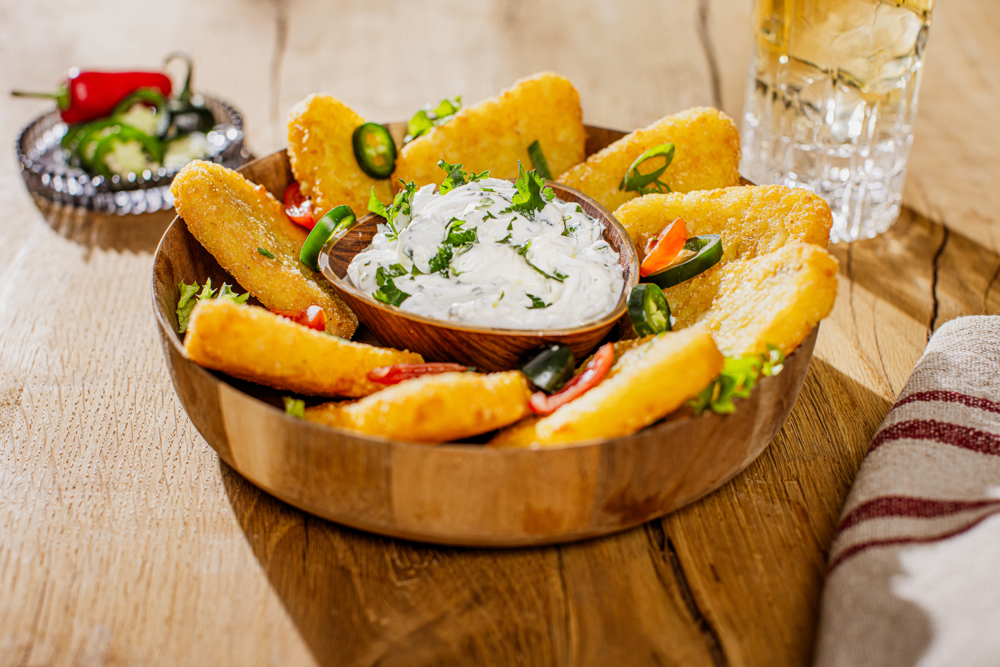 Rösti mit Sour Creme Dip