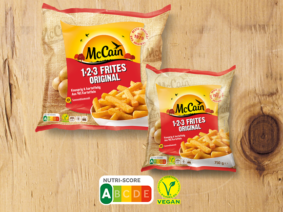 1.2.3 Frites Original 750g und 1500g Produktabbildung