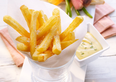 Filettoast mit zartem Gemüse und Frites Deluxe
