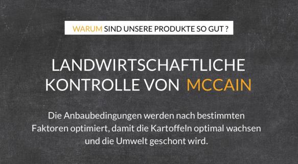 Landwirtschaftliche Kontrolle von McCain