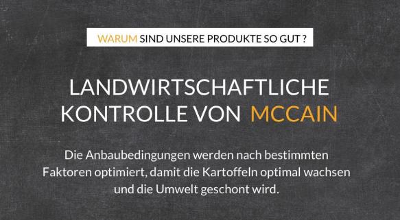 Landwirtschaftliche Kontrolle von McCain