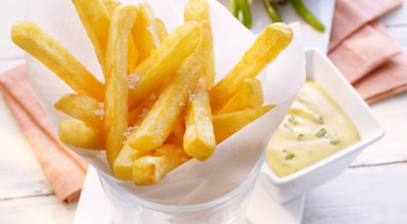 Filettoast mit zartem Gemüse und Frites Deluxe