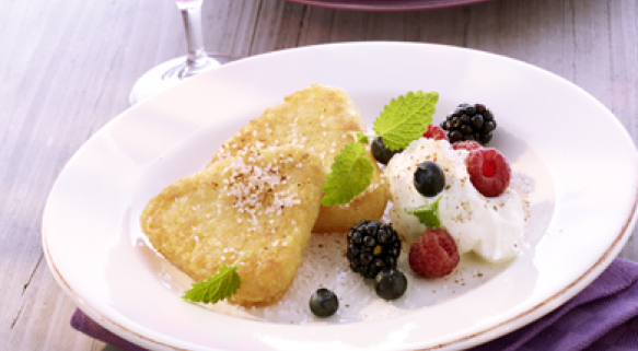 Rösti mit Mascarpone und Waldbeeren